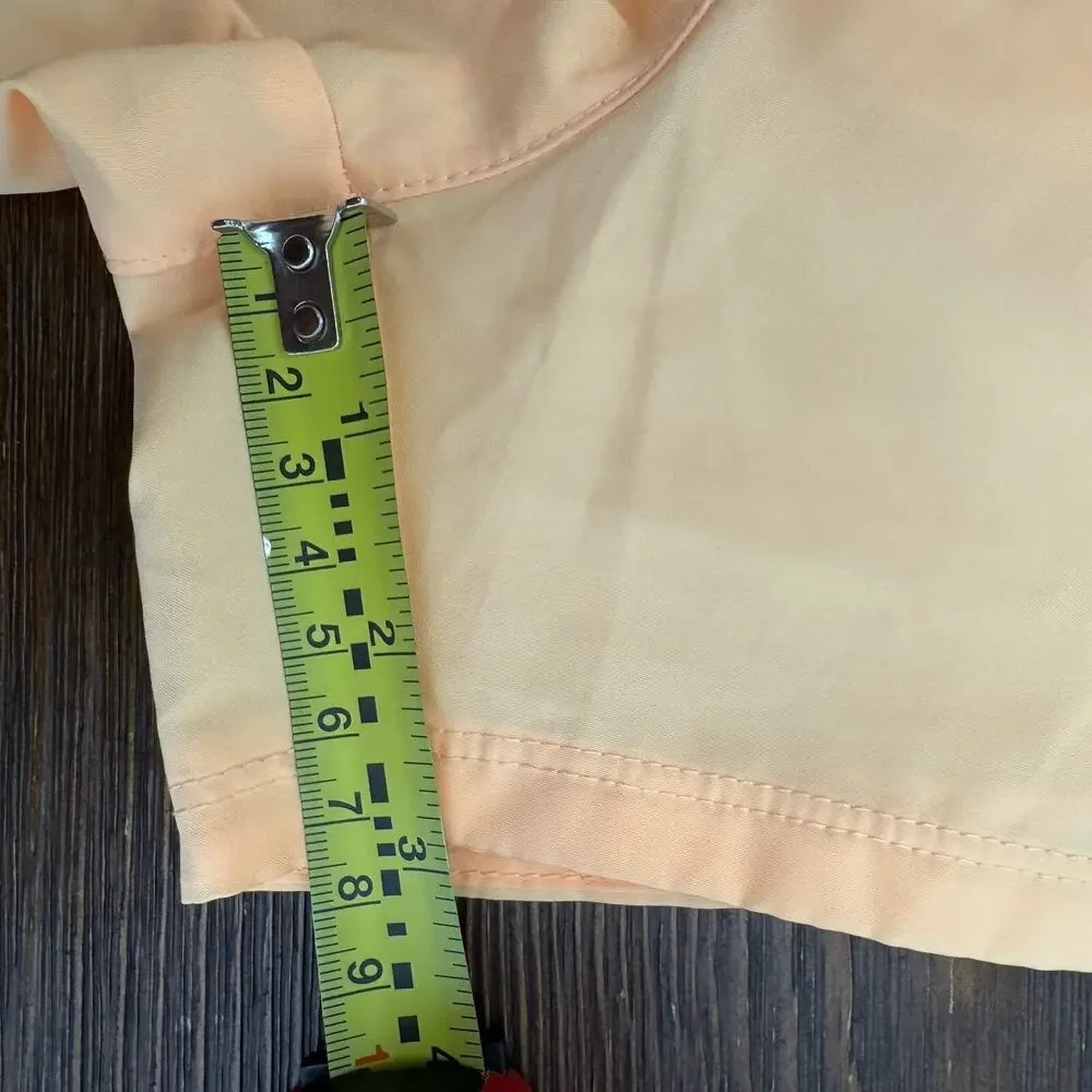 Nike Dri Fit Running Shorts Women Large Peach 3” Inseam Lined Athletic Gym